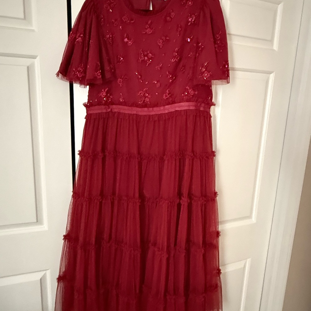 Ivy City Co Burgundy Dress